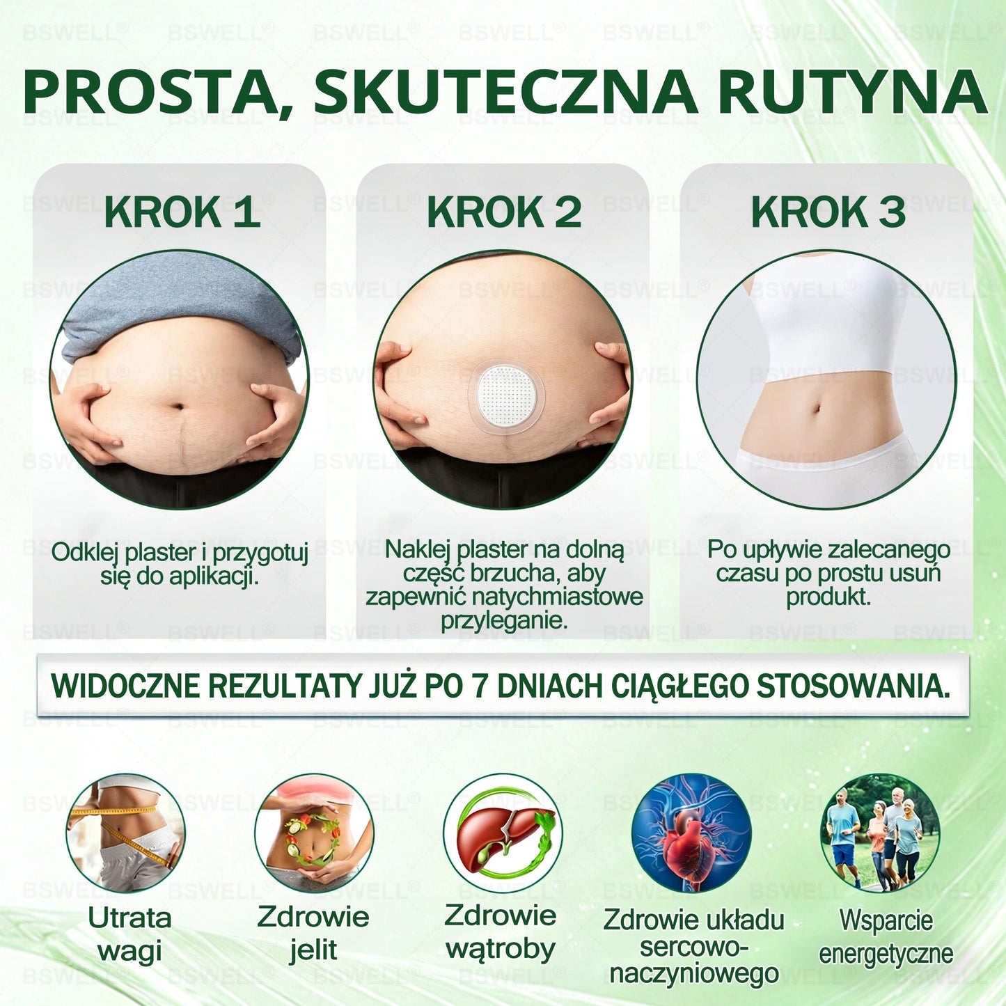 BSWELL® Nano mikroigłowy plaster wyszczuplający (Raz dziennie, efekty już po 28 dniach Wspiera odchudzanie, serce, cukrzycę, sen, jelita, stawy i więcej.)🔥🔥