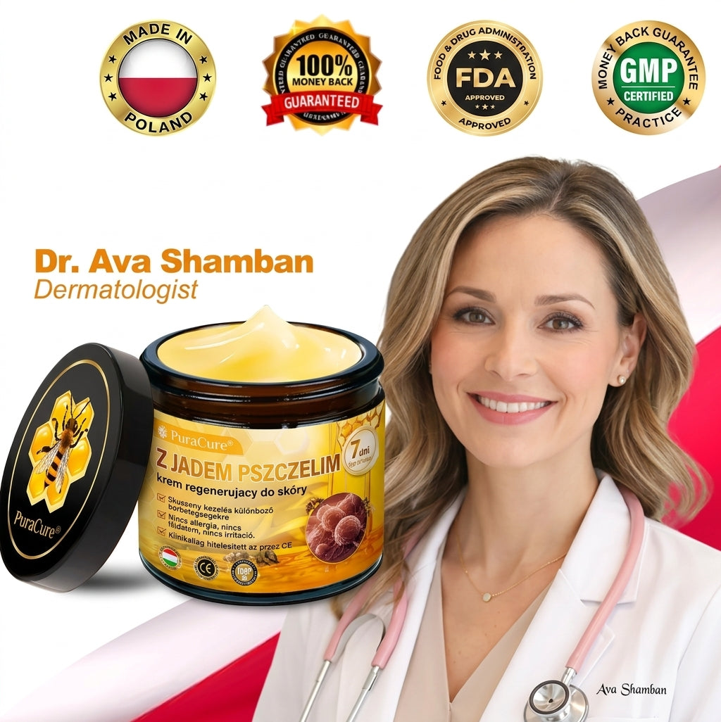 ✨PuraCure® Jad Pszczeli Regeneracja Skóry Krem(👨‍⚕‍CE zatwierdzone)👍✅