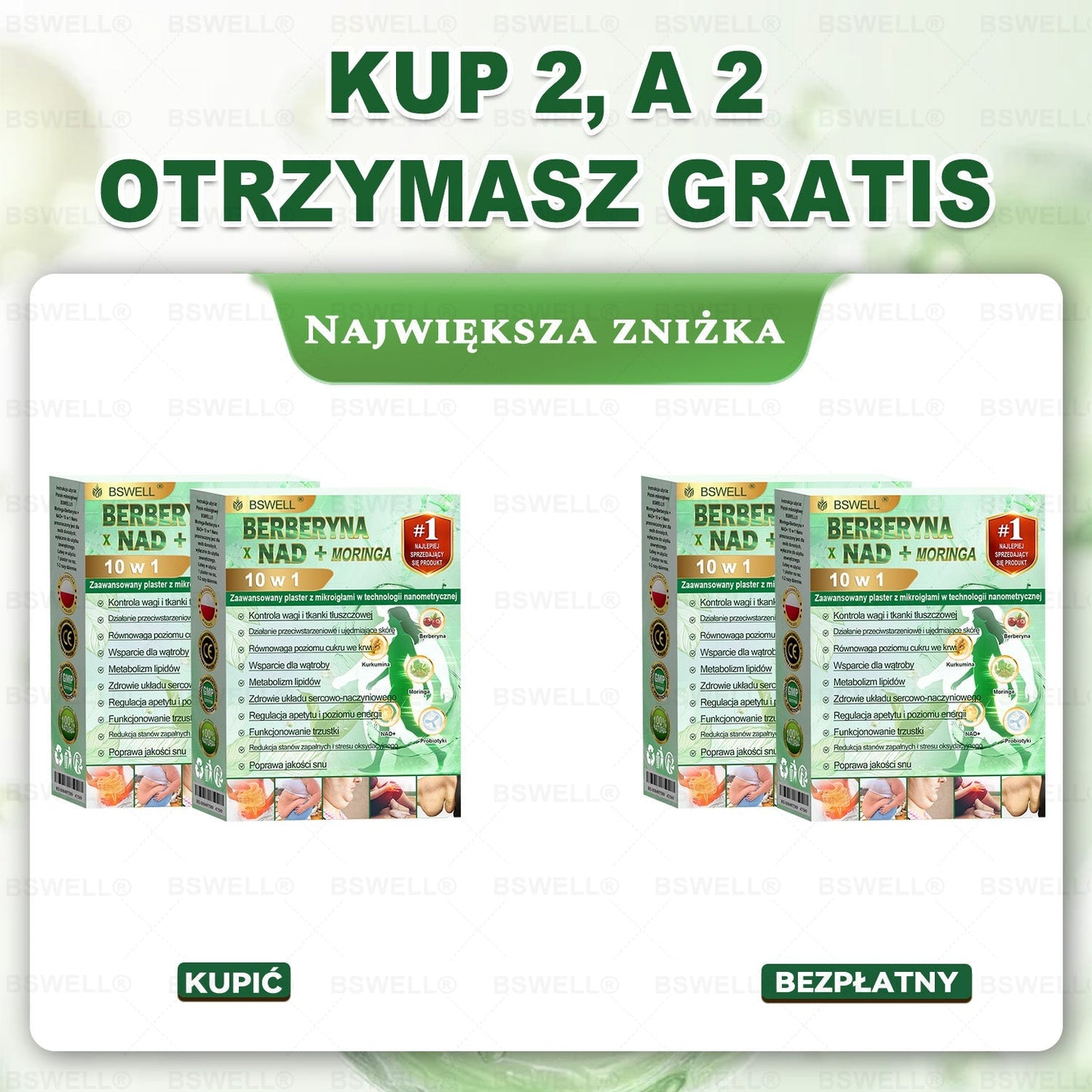 BSWELL® Nano mikroigłowy plaster wyszczuplający (Raz dziennie, efekty już po 28 dniach Wspiera odchudzanie, serce, cukrzycę, sen, jelita, stawy i więcej.)🔥🔥